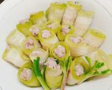 Hình bước làm 2 của món Canh bí đao cuộn thịt