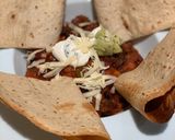 A picture of step 5 of Vegetarian mixed bean slow cooker chilli.