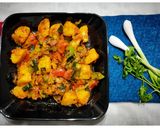 લીલી ડુંગળી અને બટેટાનું શાક(Lili dungli-bataka nu shak recipe in Gujarati) રેસીપી સ્ટેપ1ફોટો