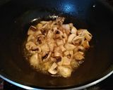 A picture of step 3 of Mushroom Biryani.