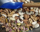 A picture of step 2 of Dry fruits laddu.