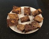 A picture of step 12 of Caramel Dust Fudge Brownies.