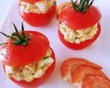 Une image de l'étape 2 de Tomates mimosa.
