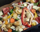 Foto del paso 2 de la receta: Pollo asado con verduras (airfryer)