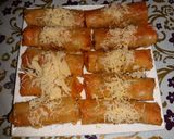 A picture of step 4 of Cigars or Briouats with Chinese Vermicelli and Ground Beef.
