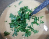 A picture of step 1 of Kanda Bhaji.
