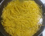 A picture of step 1 of Schezwan sauce noodles.