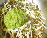 A picture of step 3 of Cabbage Moong Rice.