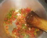 A picture of step 3 of Spaghetti with sausage#4weekschallenge#charityrecipe.