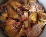 A picture of step 1 of Kuku Kienyeji (organic chicken) stew.