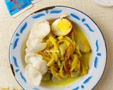 Foto langkah ke 4 dari resep Lontong Cap Gomeh / Lontong Sayur.