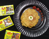 A picture of step 4 of Kodo millet vegetable pancake.