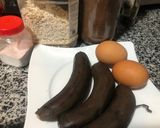 Hình bước làm 1 của món Eatclean - Pancake Yến Mạch, Chuối, Vị Cacao Full Topping