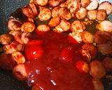 Gambar langkah 3 resipi Spageti Arrabiata Mudah.