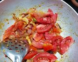 A picture of step 4 of Paneer capsicum sabji.
