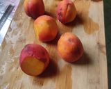 A picture of step 1 of Peach cobbler.
