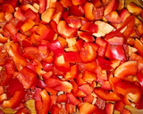Foto del paso 1 de la receta: Tosta de pimiento rojo caramelizado