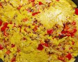 Savanyúkáposztás, paprikás vegán omlett recept fázis 2 fotója