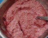 A picture of step 3 of Beetroot Tricolour Steam Dhokla.