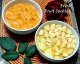 Foto langkah ke 4 dari resep Fresh Fruit Cocktail💝🍊🍎🍍🍹_(Setup buah segar_Tanpa rebus buahnya😉).