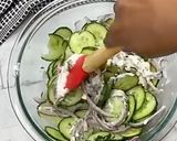 A picture of step 5 of Cucumber Salad.