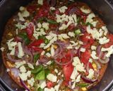 A picture of step 7 of Homemade mince pizza #charityrecipe #4weekschallenge.
