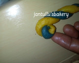 A picture of step 10 of Colourful twisted cookies.