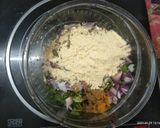 A picture of step 1 of Methi Pakora Curry.
