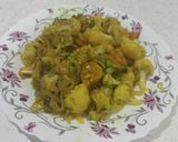 عکس مرحله 5 از دستور خوراک میگو و کلم و پیاز