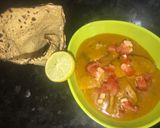 A picture of step 7 of Dal Dhokli- a gujarati dish.