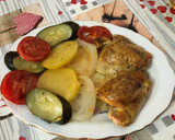 Foto del paso 8 de la receta: Contramuslos de Pollo al horno con verduras