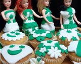 A picture of step 10 of Mini Readymade cupcakes fondant dolls 🇵🇰.