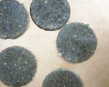 A picture of step 6 of Urad Puri vada.