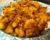 A picture of step 2 of Heidi's Low budget Chorizo & Potato Stir fry.