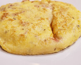 Foto del paso 10 de la receta: Tortilla de copos de batata, jamón y quesos
