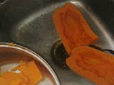 Calabacín relleno de carne cebolla y morrón