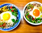 月見初心黃金鵝油蔥雞絲飯(創意料理)的食譜步驟3照片