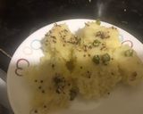 A picture of step 6 of White Dhokla.
