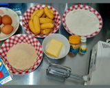 Foto langkah ke 1 dari resep Cake Pisang Keju Kukus 🍌🧀.