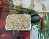 豆芽菜炒香麻醬(簡單料理)的食譜步驟1照片
