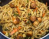 A picture of step 16 of Non Veg Noodles (Chowmein).
