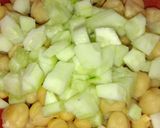A picture of step 1 of White Chana Chaat.