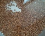 A picture of step 1 of Boiled n freezed black chickpeas.
