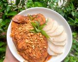 Hình bước làm 4 của món Ức gà áp chảo EC 💯🎉