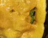 A picture of step 8 of Gobhi musallam.