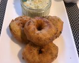 A picture of step 3 of Instant Suji Vada.