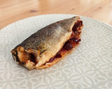 Foto del paso 3 de la receta: Trucha asalmonada rellena de jamón en Airfryer