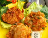 Hình bước làm 3 của món Bánh Nấm Cà Rốt Thịt Xay Cho Bé