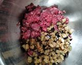 Foto del paso 2 de la receta: Hamburguesa casera de Posta molida y berenjena 🍆 en la freidora de aire