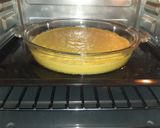 A picture of step 3 of Dhokla (Water bath process).